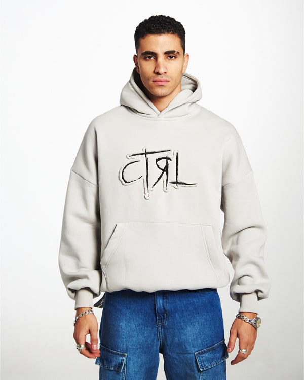 CTRL silver hoodie