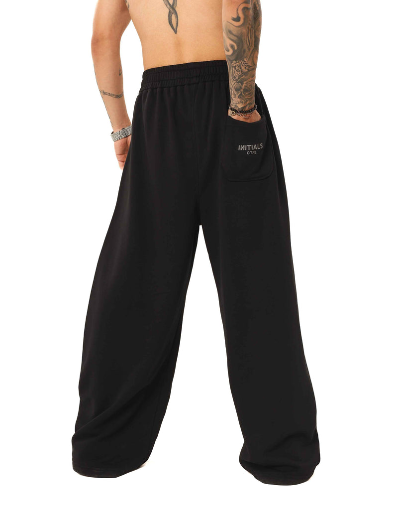 Initials wide leg sweatpants