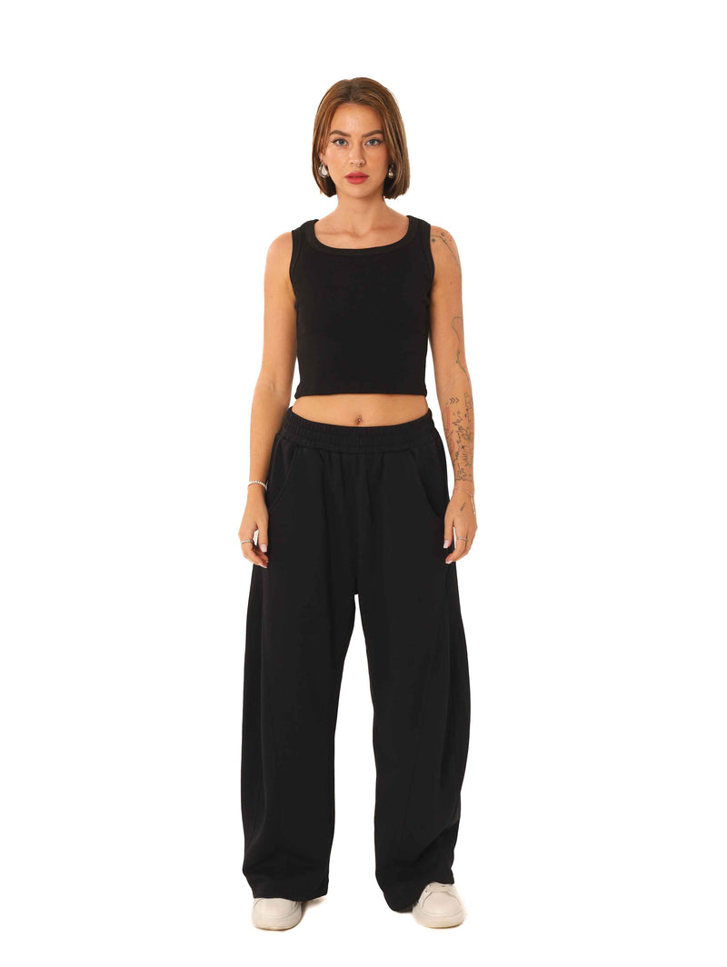 Initials wide leg sweatpants